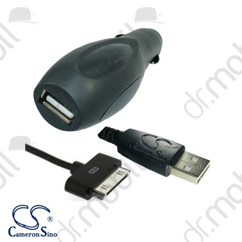 Szivargyújtó töltő Apple iPhone 4S  - USB töltőkábellel